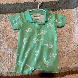 The Beaufort Bonnet Company Green and White Polo Shirt